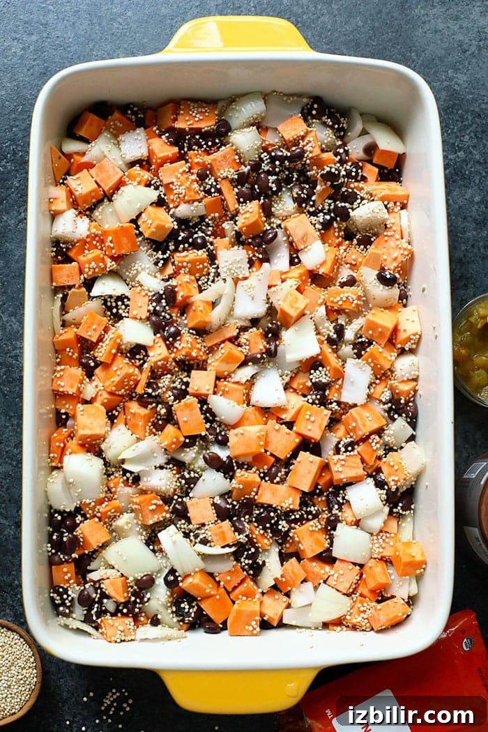 Served quinoa casserole casserole