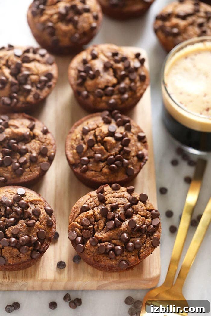 Gluten Free Pumpkin Muffins on a cutting board