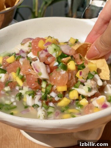 Mango Pomelo Ceviche