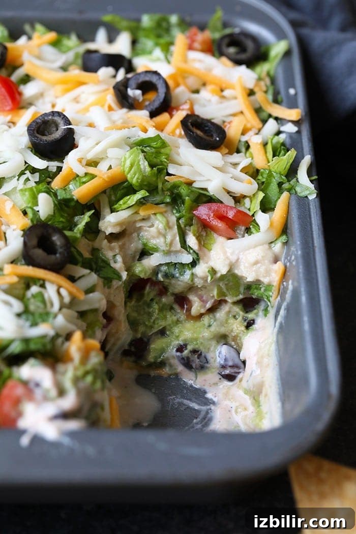 Greek yogurt taco dip