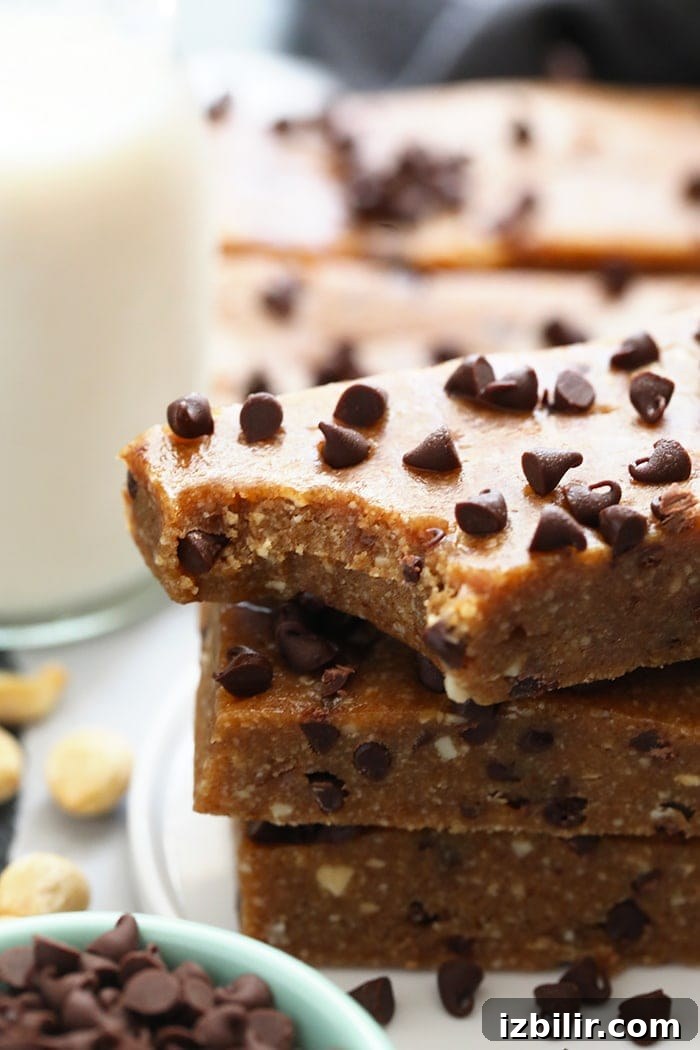 Peanut Butter Larabars stacked