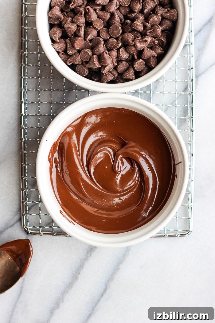 Chocolate melting for peanut butter pumpkin cups chocolate