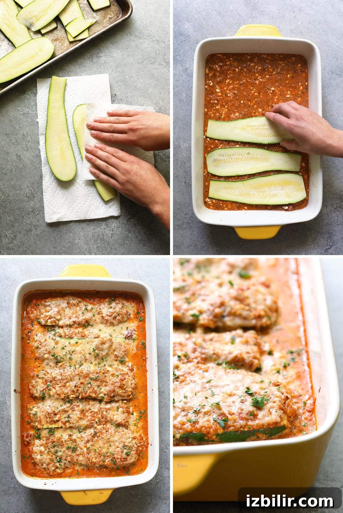 This vegetarian zucchini lasagna fuses all of the delicious flavors of Italian cooking with a midwestern, healthy twist! zucchini lasagna step by step