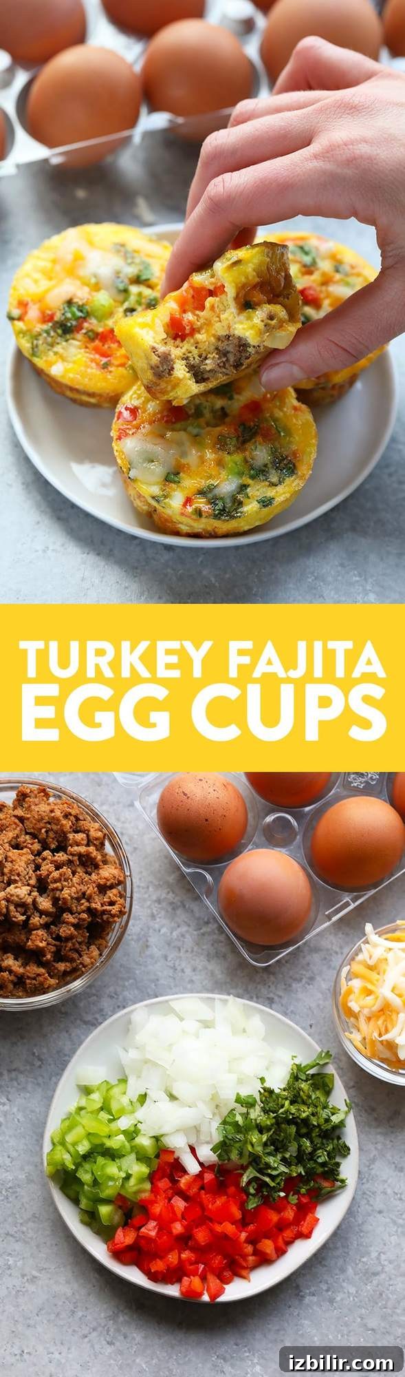 Turkey Fajita Egg Cups