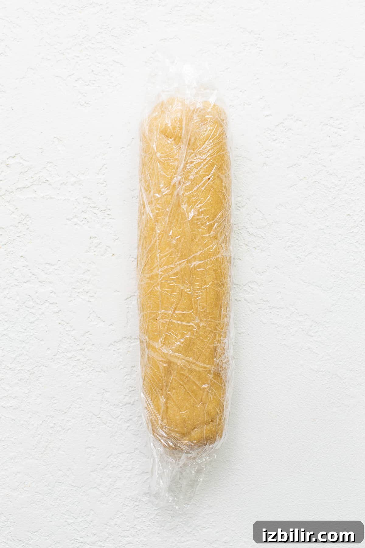 Almond Flour Shortbread Cookies Recipe 4 Almond flour cookies wrapped in plastic.