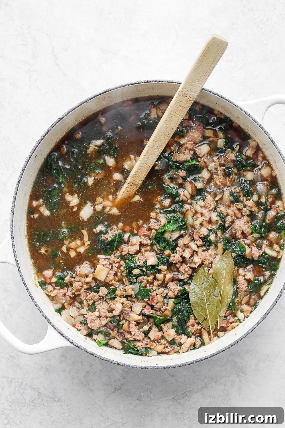 Finished kale soup Finished kale soup