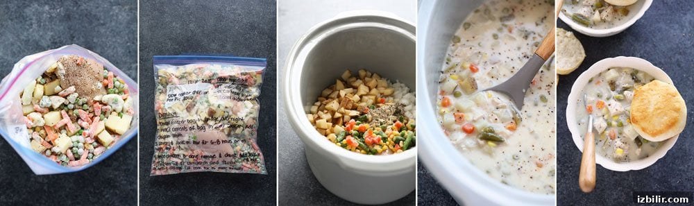 6 Freezer-to-Crockpot Meals for Busy Weeknights 12 Chicken Pot Pie Soup