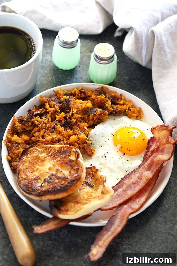 Sweet Potato Hash Breakfast Plate