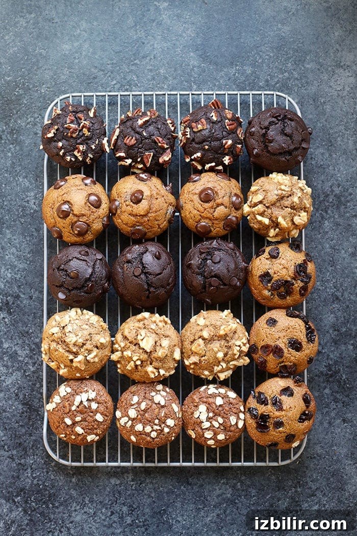 Tray of muffins