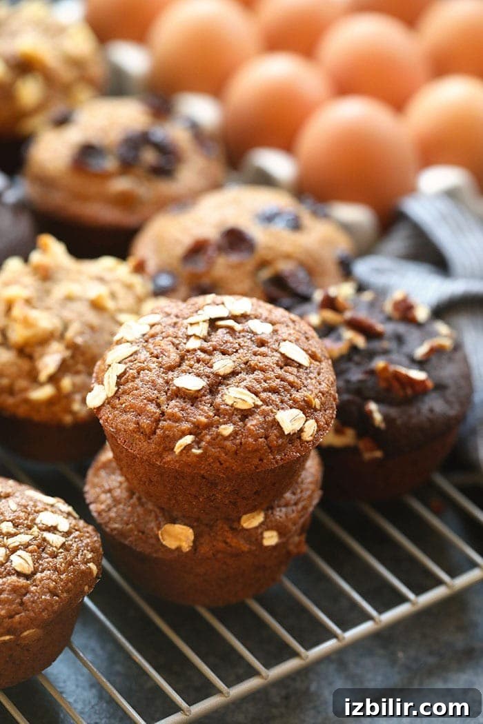 Baked muffins cooling