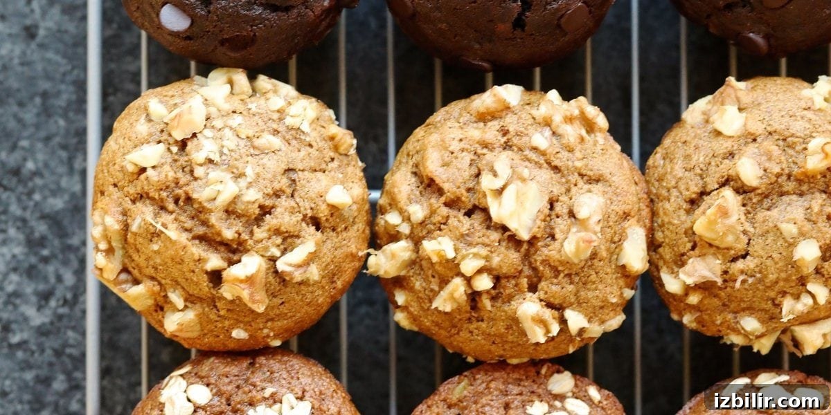 Healthy Banana Nut Muffins