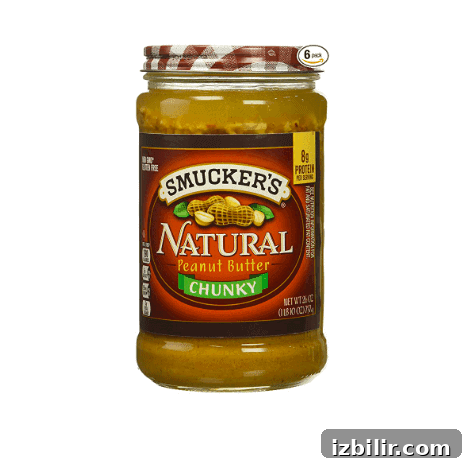 Jar of peanut butter