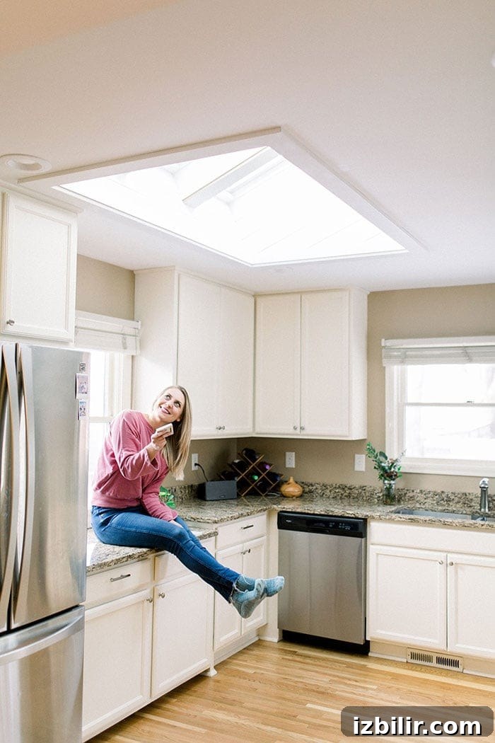 VELUX Skylight Reveal: See Our Fit Foodie Kitchen Upgrade 2 Kitchen with VELUX skylights