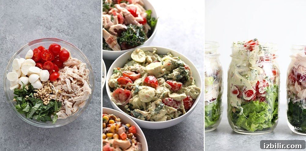 Creamy Pesto Chicken Salad.
