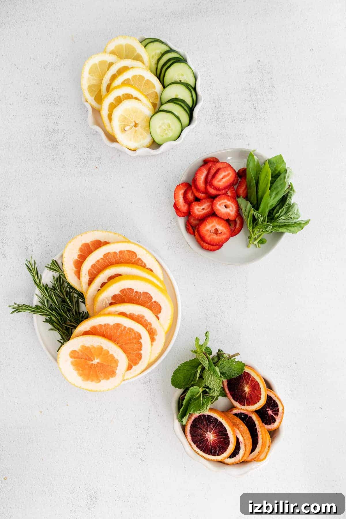 Refreshing Fruit-Infused Water Recipes to Try 3 Fruit and herbs for fruit infused water