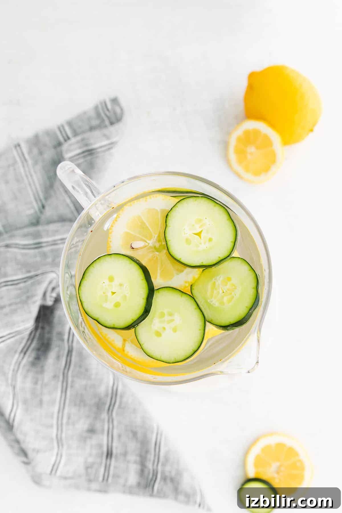 Refreshing Fruit-Infused Water Recipes to Try 5 Lemon and cucumber fruit infused water.