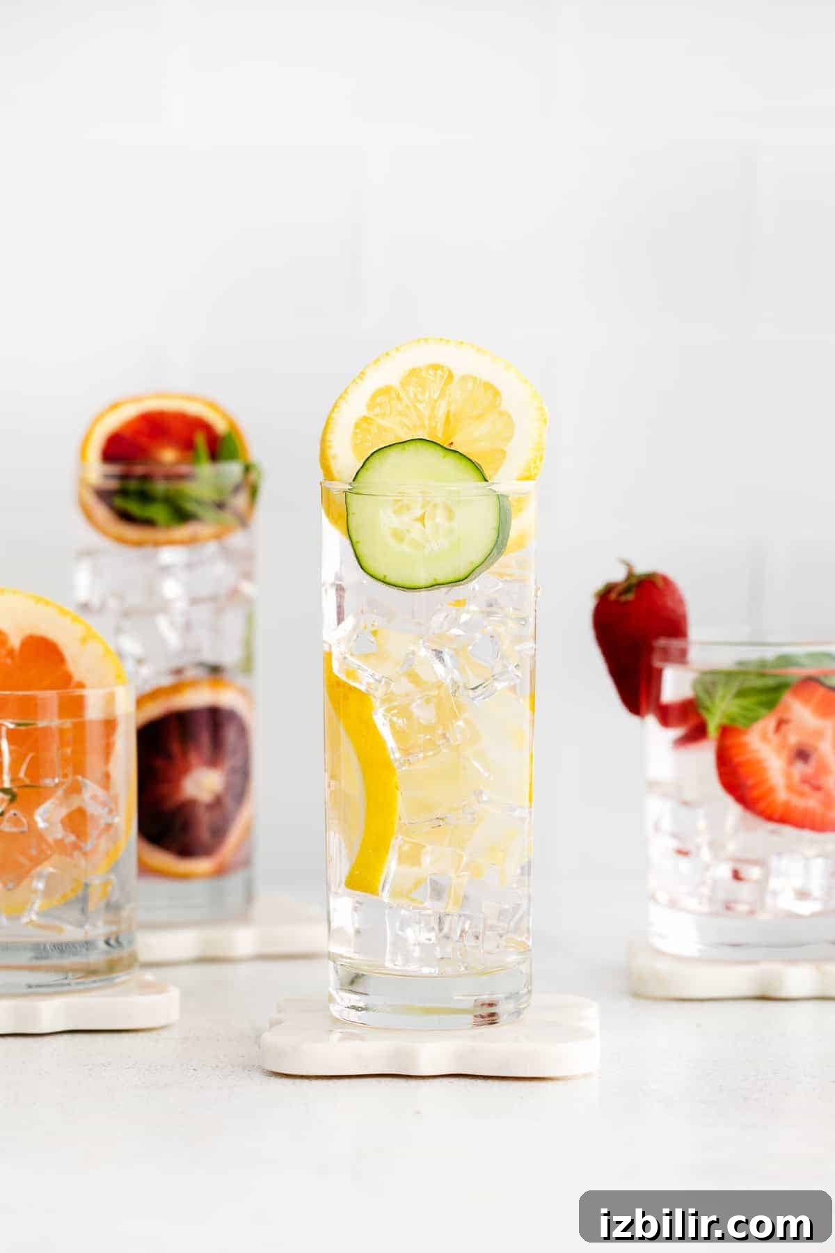 Refreshing Fruit-Infused Water Recipes to Try 10 Fruit infused water in glasses