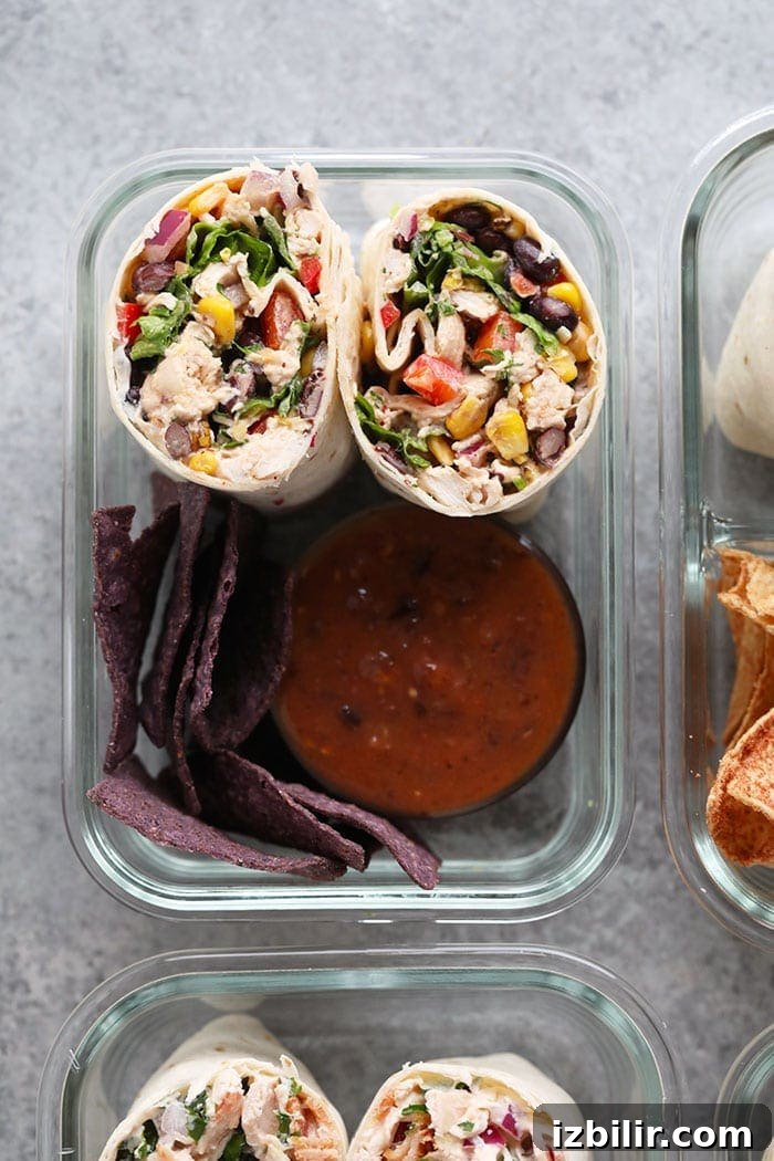 A photo of southwestern chicken salad bento box