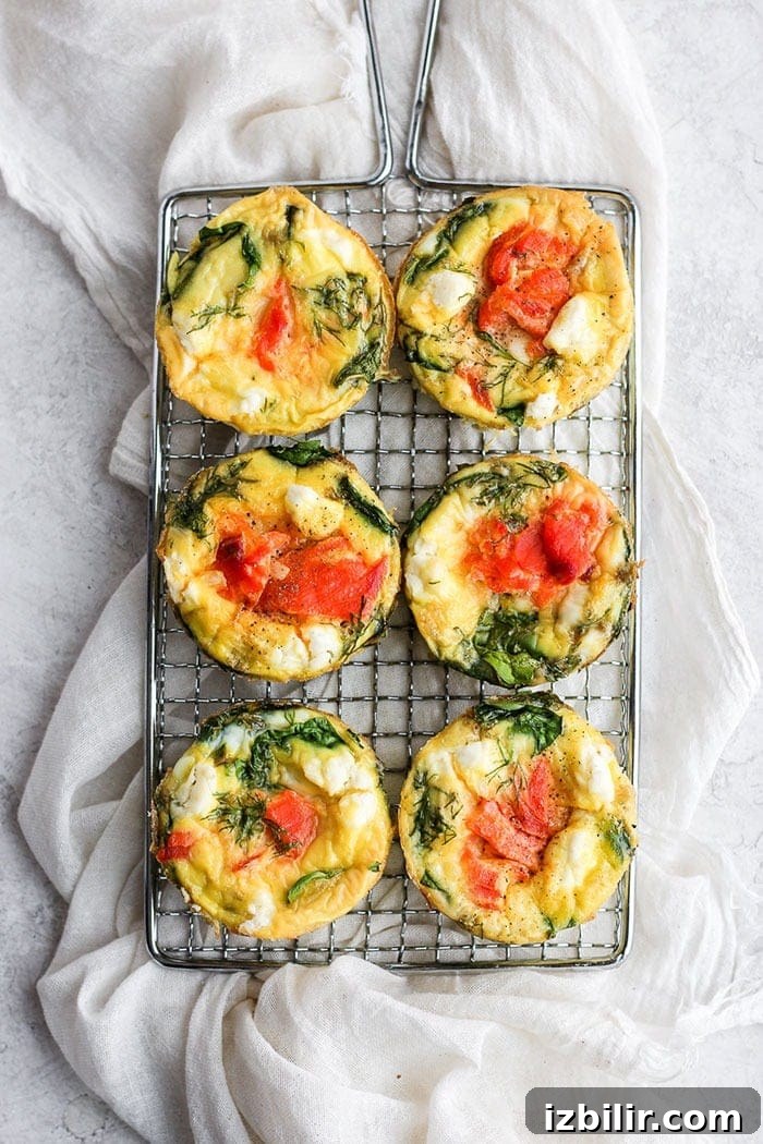 smoked salmon breakfast frittata on tray.