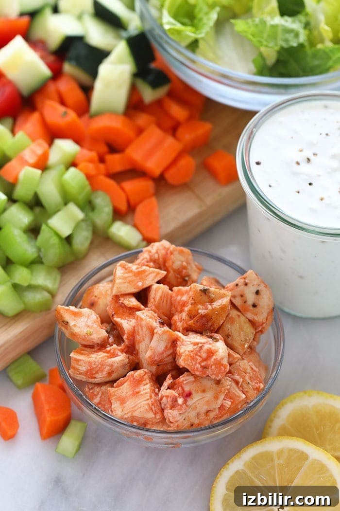 Ingredients for Buffalo Chicken Mason Jar Salad buffalo chicken mason jar salad ingredients