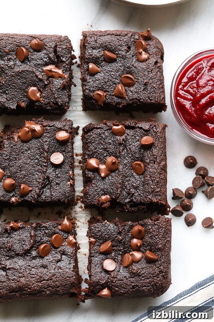 Ready-to-eat beet brownies Baked brownies ready to eat