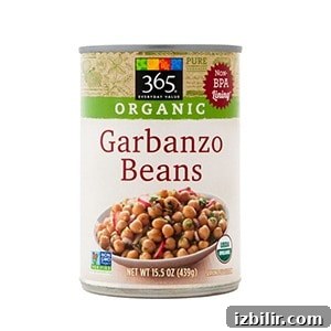 can of garbanzo beans