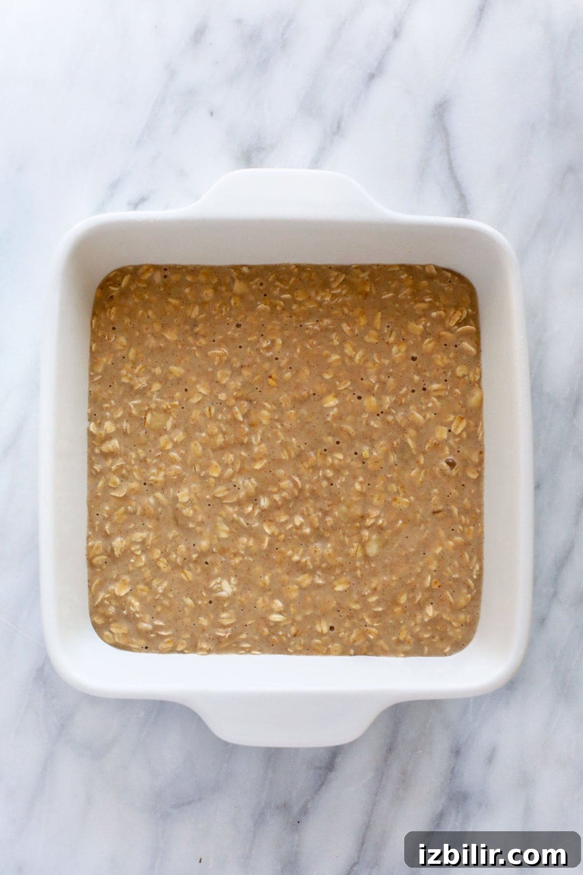 baked oatmeal in casserole dish