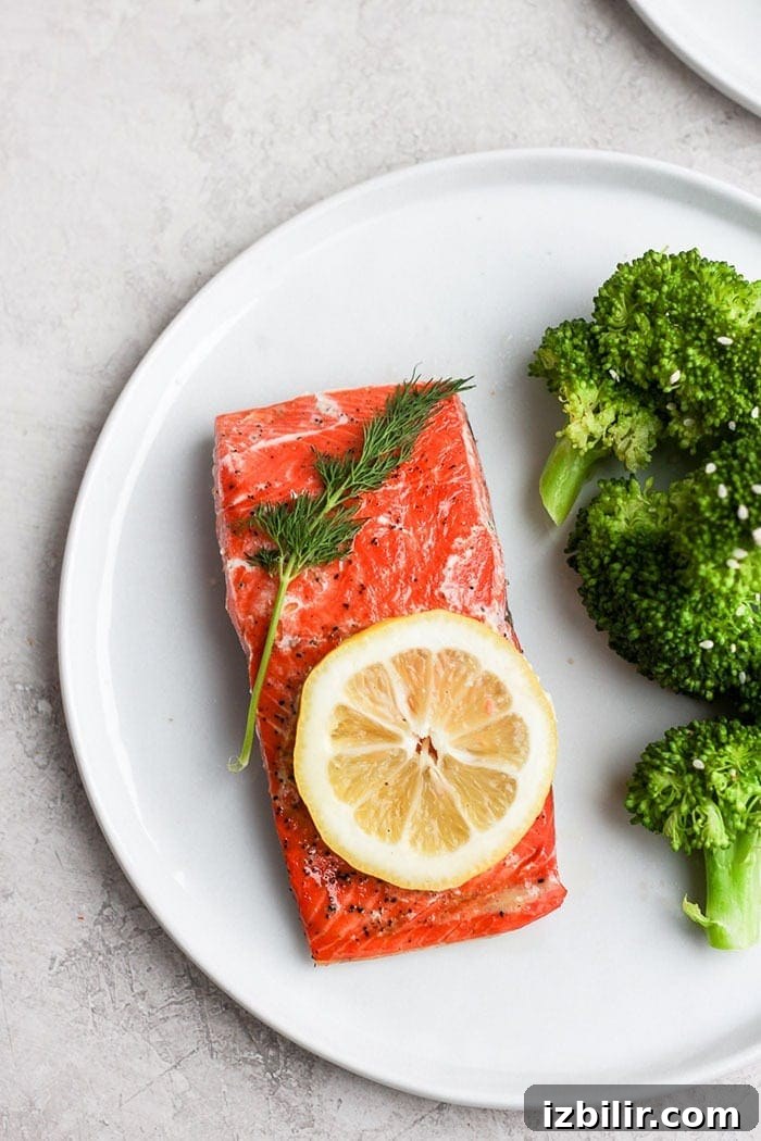 Sous Vide Salmon on a plate. Sous vide salmon on a plate.