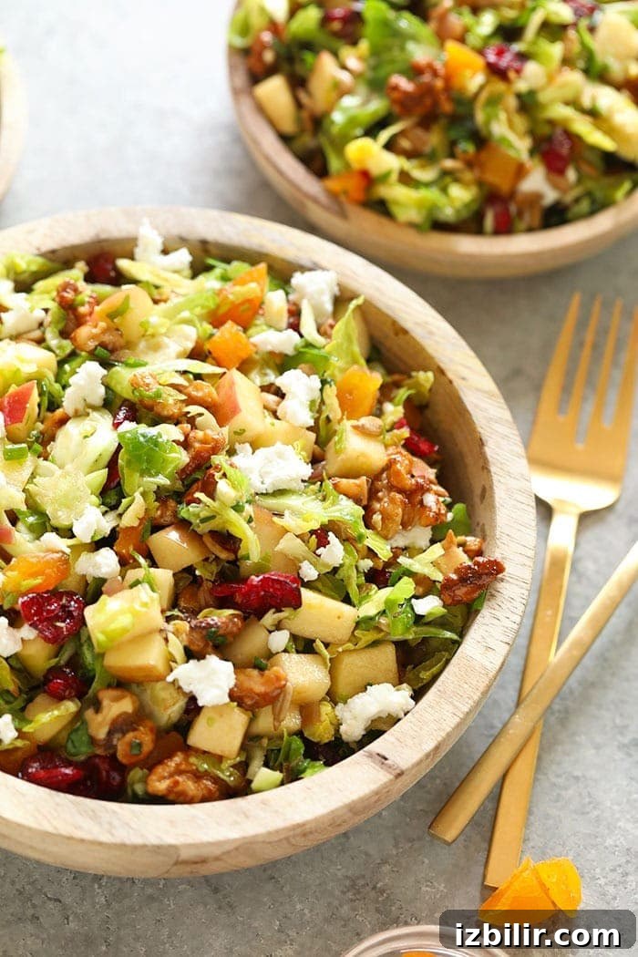shaved brussel sprout salad
