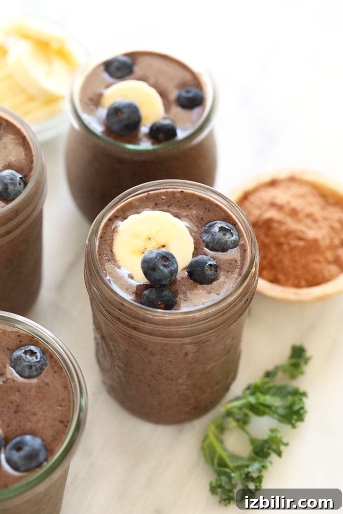Superfood Protein Smoothie superfood protein smoothie in a glass