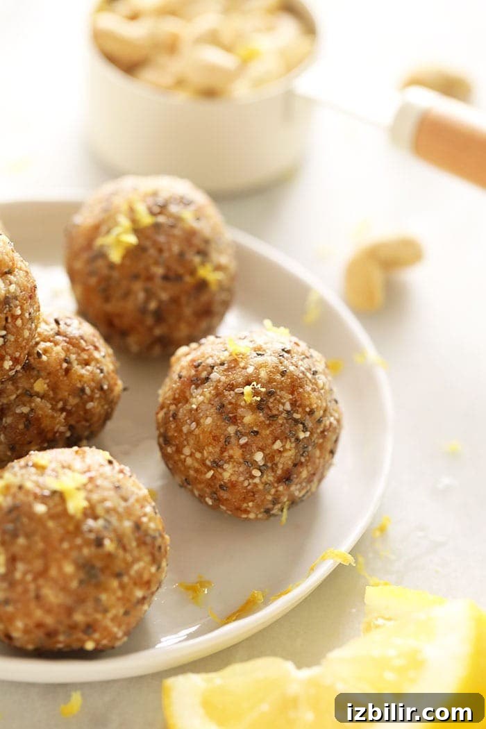 Lemon Cake energy balls plated Lemon Cake energy balls on a plate