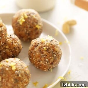 No-Bake Lemon Cake Energy Balls 2 Lemon energy balls.