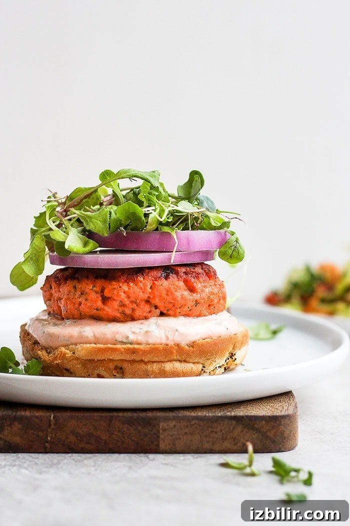 Lemon Dill Salmon Burgers salmon burgers with sriracha aioli