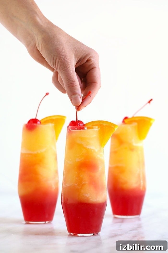 Sex on the Beach Slushies sex on the beach slushies with hand