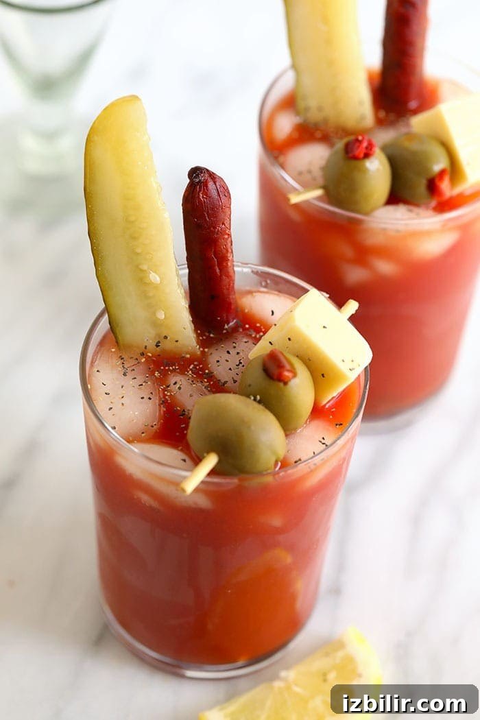 Bloody Mary in a glass