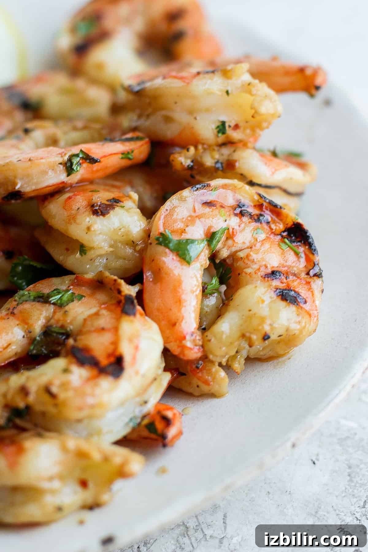 shrimp on plate.
