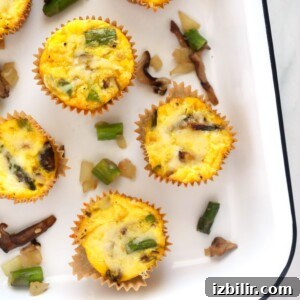 Asparagus and mushroom egg cups