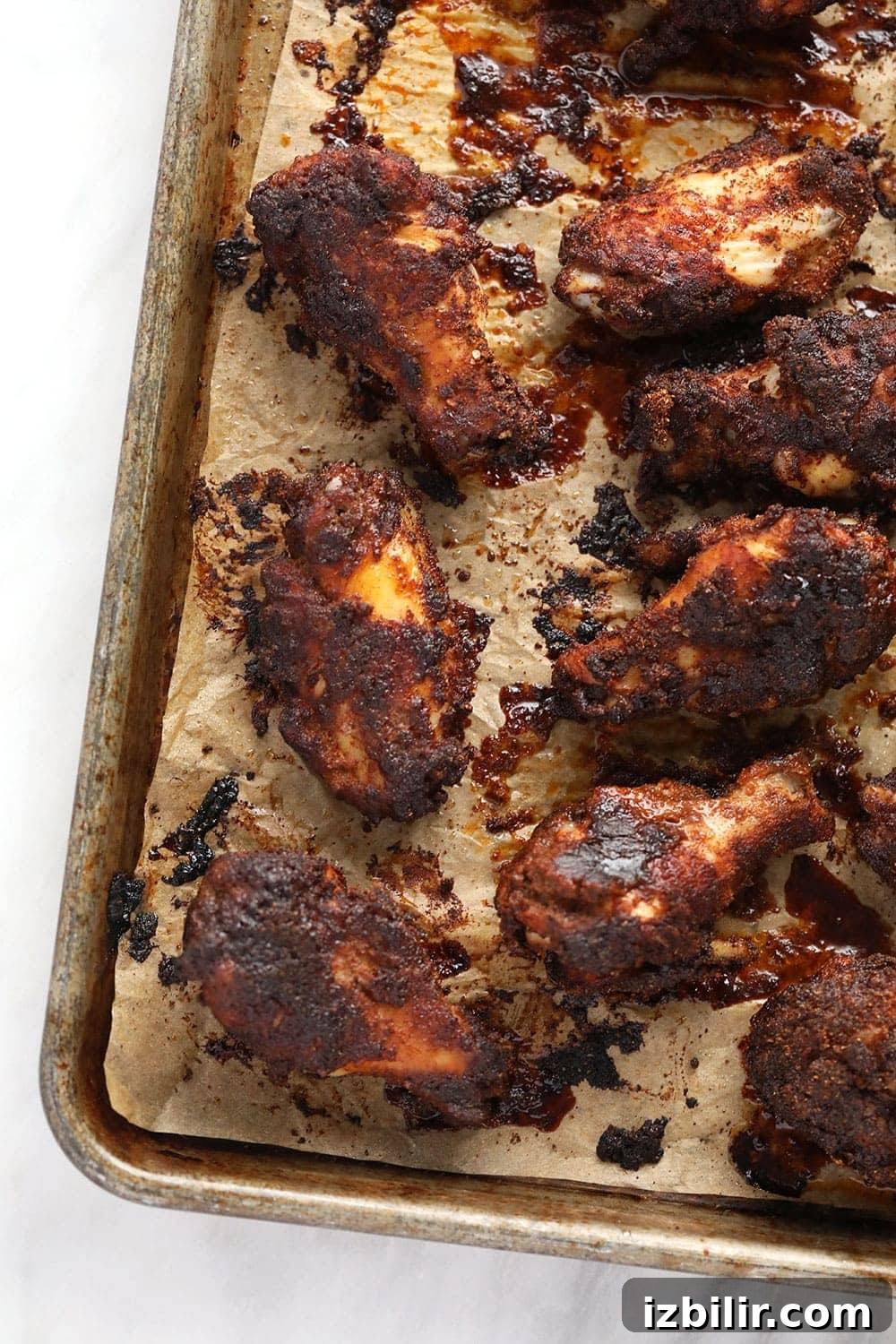 Baked dry rub chicken wings Dry rub chicken wings after they are baked