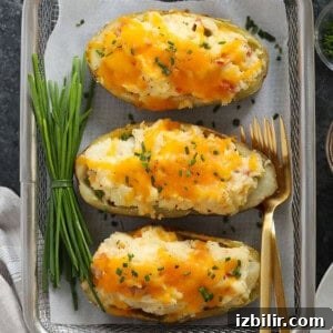 Crispy Foil-Wrapped Baked Potatoes 6 twice baked potatoes