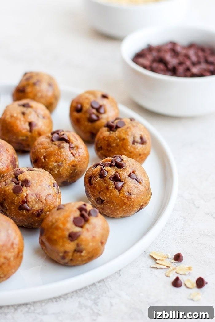 cookie dough bites on plate