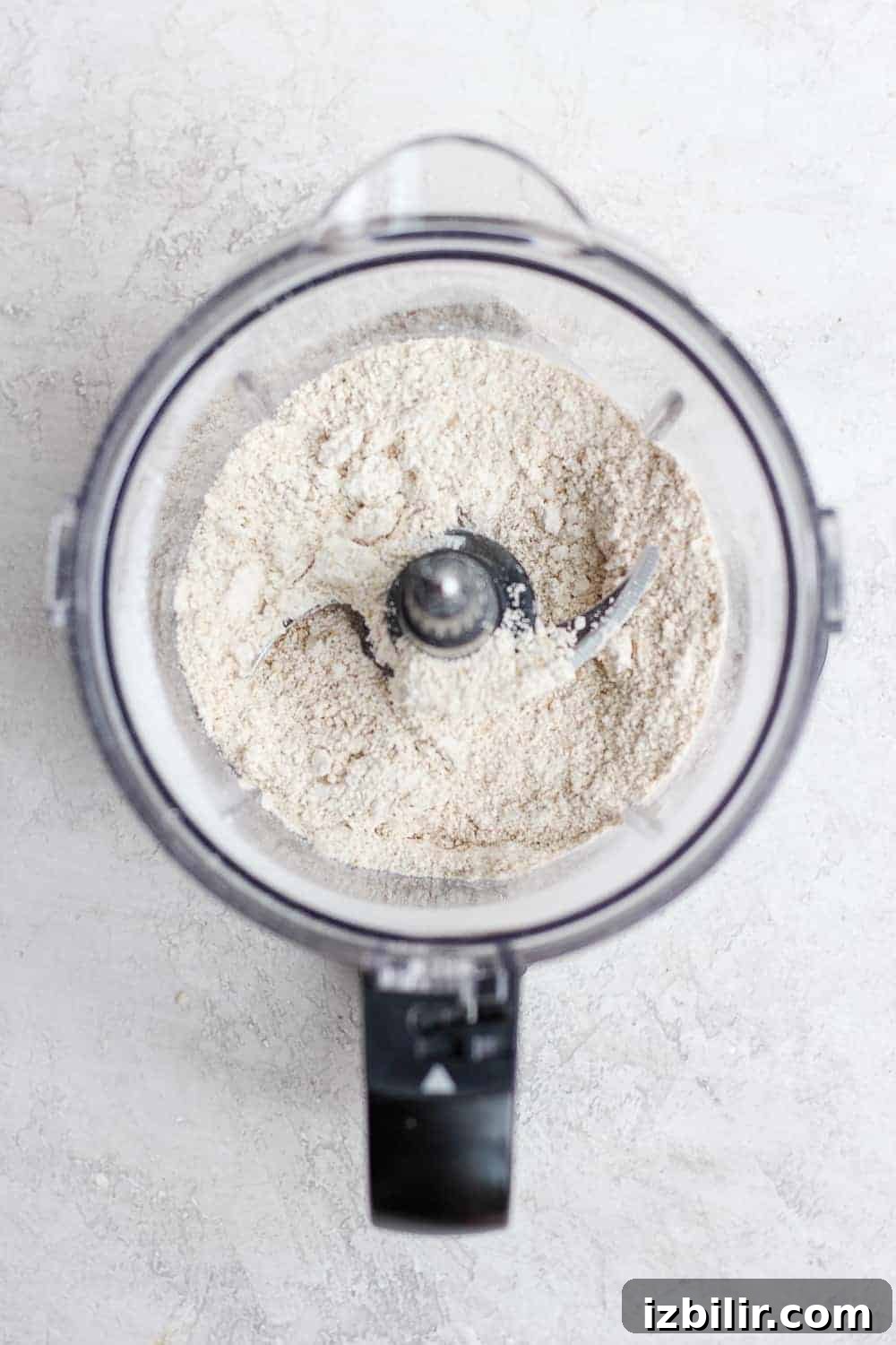 ground oat flour in food processor