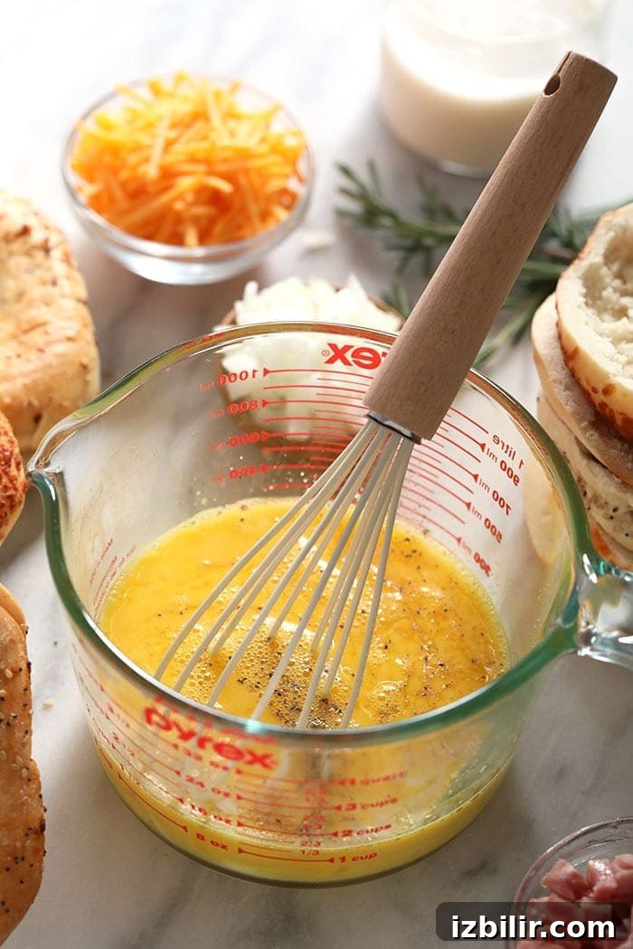 Whisked eggs eggs whisked in a glass container