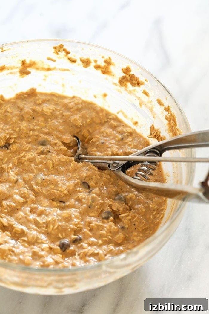 peanut butter oatmeal in bowl