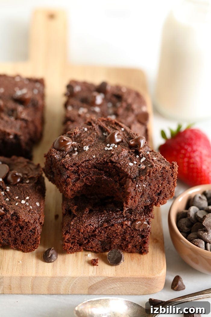 paleo brownie with bite taken out of it