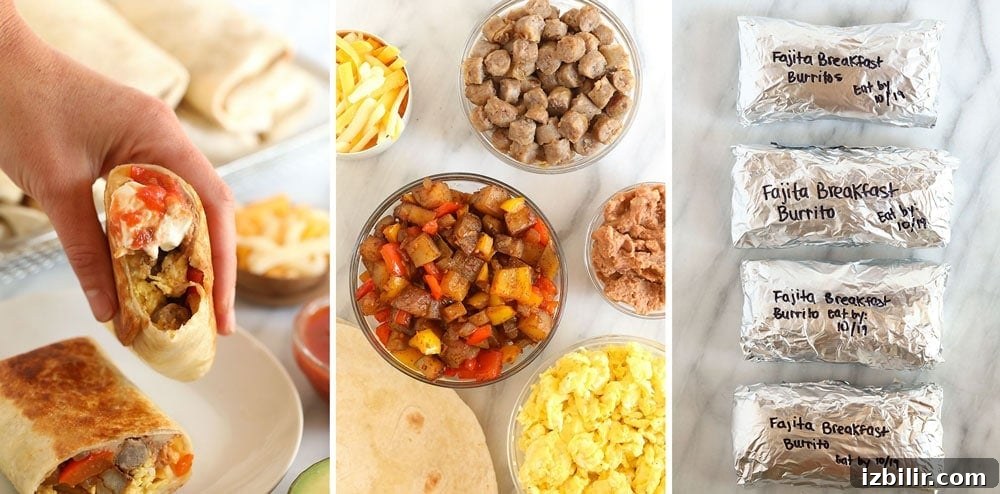 Make-Ahead Breakfast Recipes to Prep the Night Before 8 how to make freezer burritos