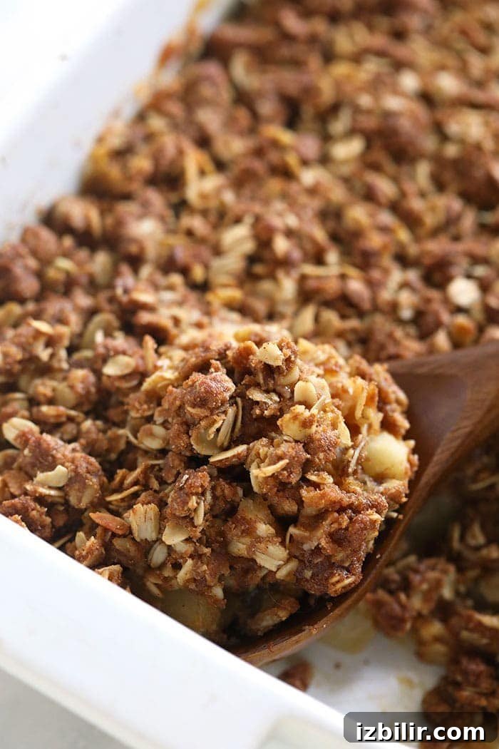 Apple crisp in a casserole dish apple crisp in casserole dish