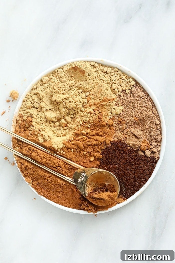 Make a big batch of this homemade pumpkin pie spice for all of your favorite pumpkin recipes! Pumpkin pie spices on a plate