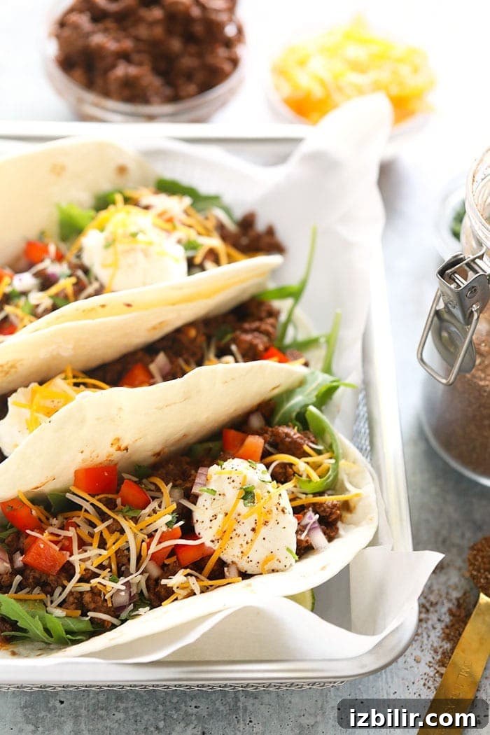 Classic Ground Beef Tacos Recipe with Zesty Seasoning 5 easy ground beef tacos ready to eat