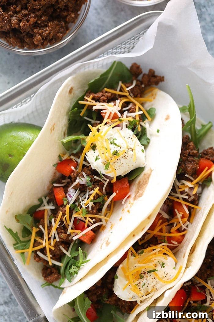 Classic Ground Beef Tacos Recipe with Zesty Seasoning 6 easy ground beef tacos ready to eat
