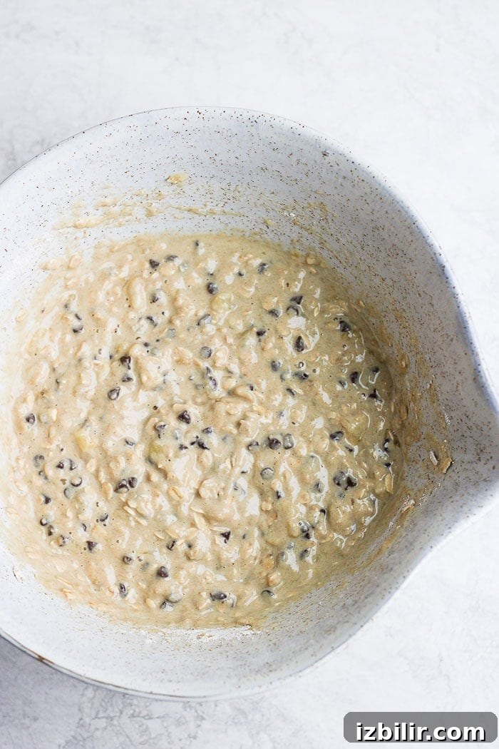 Pancake batter in bowl bowl of pancake batter